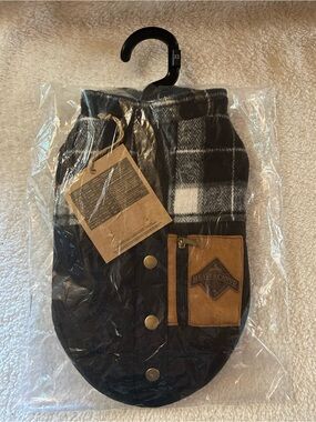 XS Beaver Canoe Plaid Dog Coat